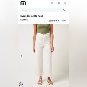 Travis Mathew Women’s Everyday Ankle Pant White M
